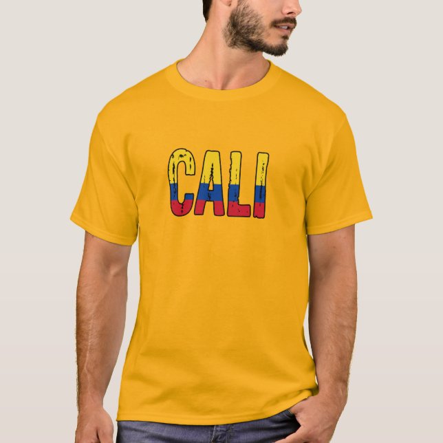 Camiseta Eu amo Cali Colômbia (Frente)