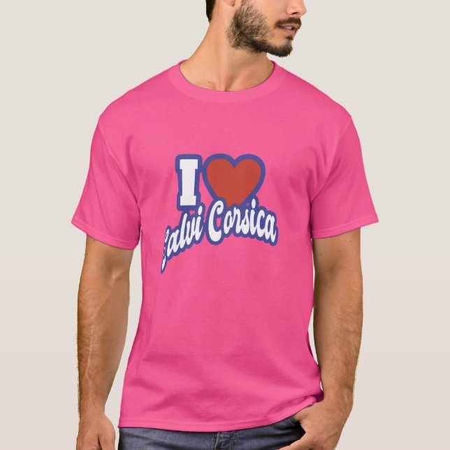 Camiseta Eu Amo Calvi Córsega (Frente)
