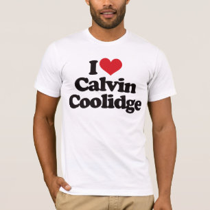 Camiseta Eu amo Calvin Coolidge