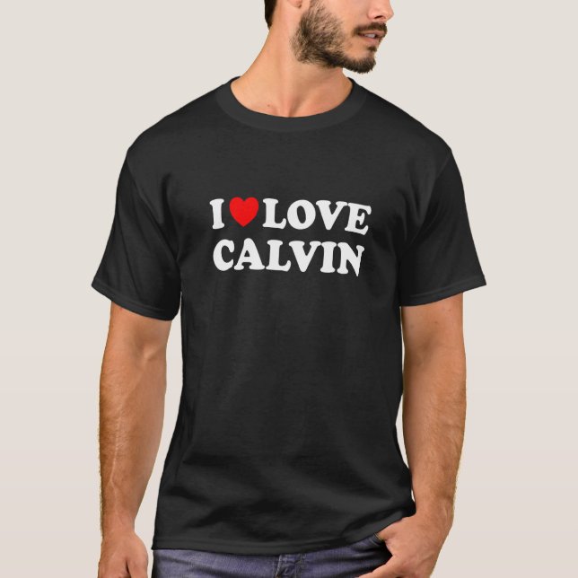 Camiseta Eu Amo Calvin Eu Adoro Calvin   (Frente)