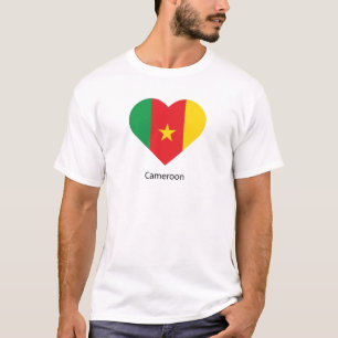 Camiseta Eu Amo Camarões