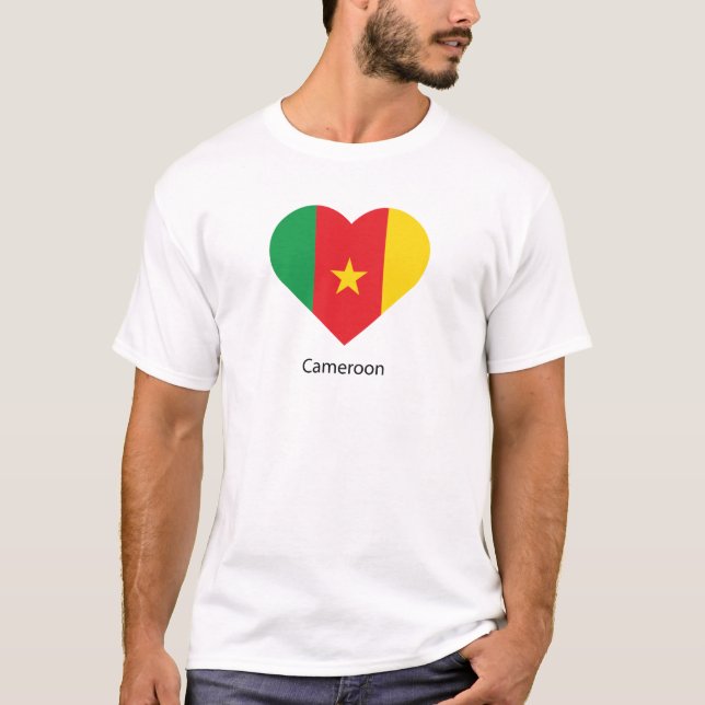 Camiseta Eu Amo Camarões (Frente)