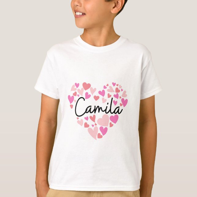 Camiseta Eu amo Camila (Frente)