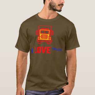 Camiseta Eu amo caminhões
