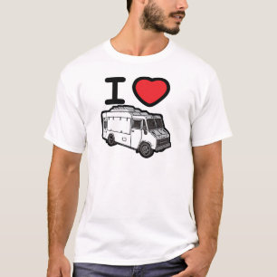 Camiseta Eu amo caminhões da comida!