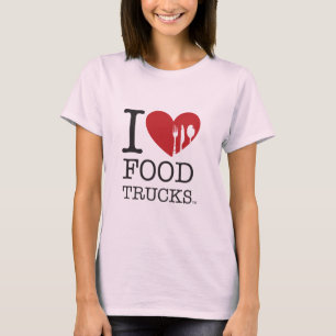 Camiseta EU AMO caminhões da comida
