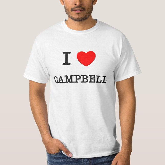 Camiseta Eu amo Campbell (Frente)