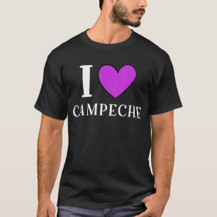Camiseta Eu Amo Campeche Férias do México 3