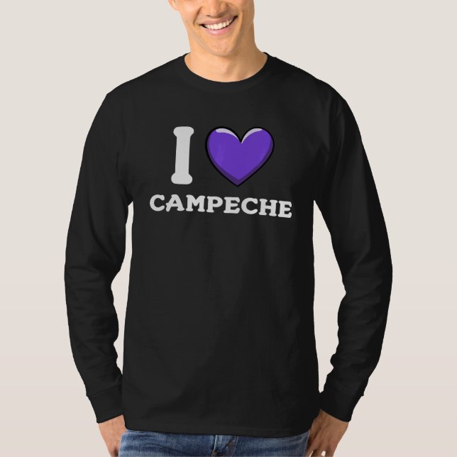 Camiseta Eu Amo Campeche México 9 (Frente)