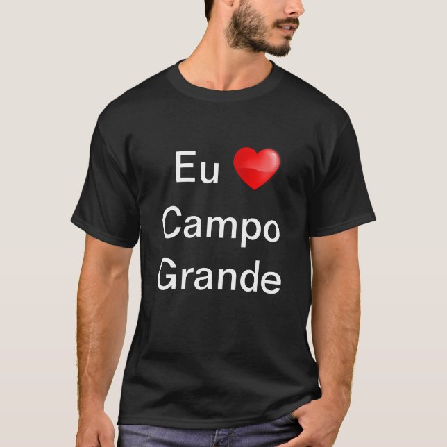 Camiseta eu amo Campo Grande (Frente)