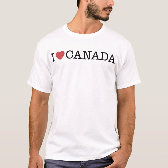 Camiseta Eu amo Canadá (Frente)