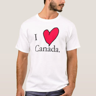 Camiseta Eu amo Canadá