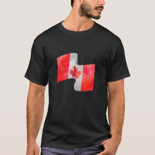 Camiseta Eu Amo Canadá Bandeira Canadá Dia Canadense Eh Map