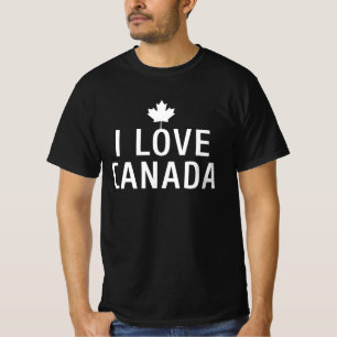 Camiseta Eu amo Canadá, dia do Canadá, Canadá, canadense, f