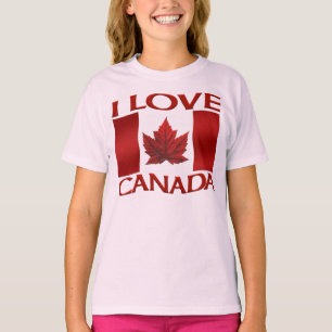 Camiseta Eu amo Canadá Jersey Canadá Souvenir Sports Shirt