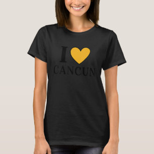 Camiseta Eu Amo Cancún Férias do México 4