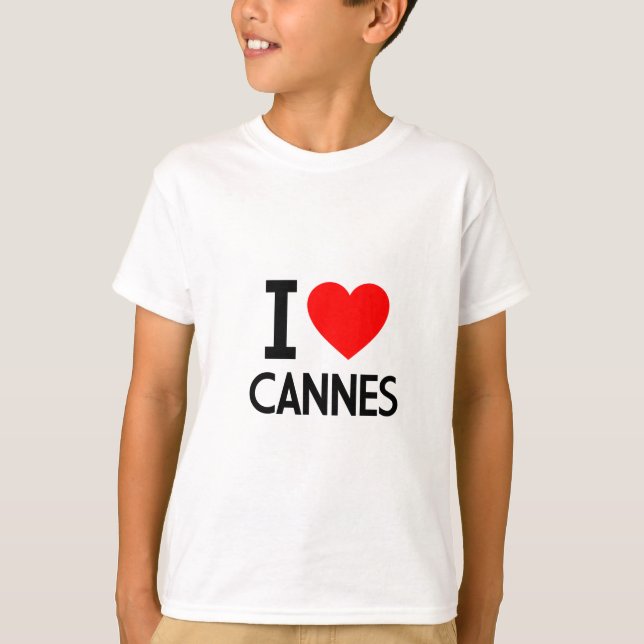 Camiseta Eu Amo Cannes (Frente)