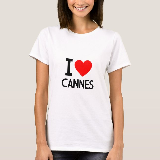 Camiseta Eu Amo Cannes (Frente)