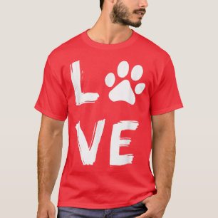 Camiseta Eu Amo Cão Cachorro Cachorro Cachorro Cachorro Cac