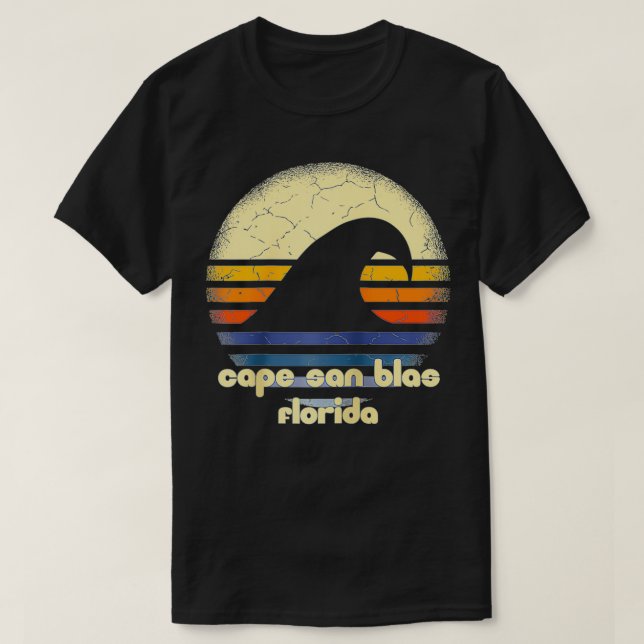 Camiseta Eu amo Cape San Blas Beach Florida Ocean Wave FL (Frente do Design)