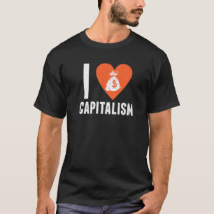 Camiseta Eu Amo Capitalismo Executivos Empreendedores Negóc