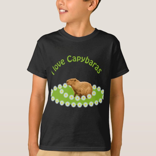 Camiseta Eu amo Capivaras (Frente)