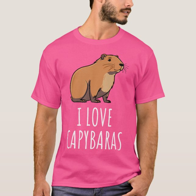 Camiseta Eu Amo Capybaras (Frente)