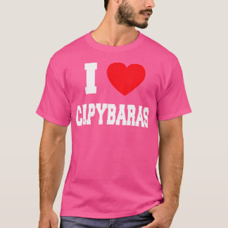 Camiseta Eu Amo Capybaras