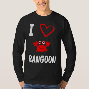 Camiseta Eu Amo Caranguejo Rangoon