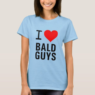 CAMISETA EU AMO CARAS CALVAS