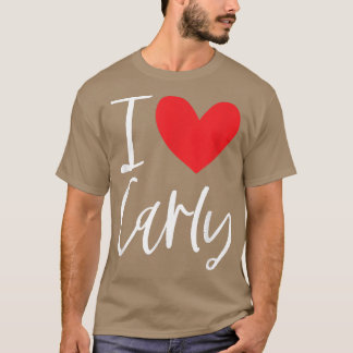 Camiseta Eu Amo Carly Name Personalised Girl Woman Bff Frie