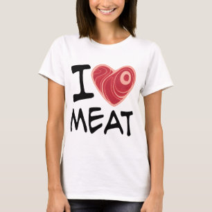 Camiseta Eu Amo Carne