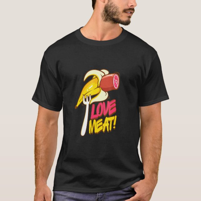 Camiseta Eu Amo Carne (Frente)