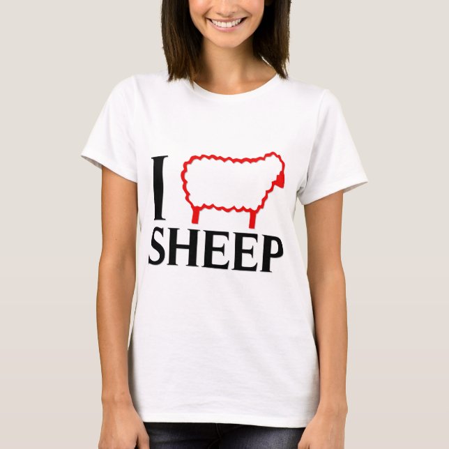 Camiseta Eu amo carneiros (Frente)