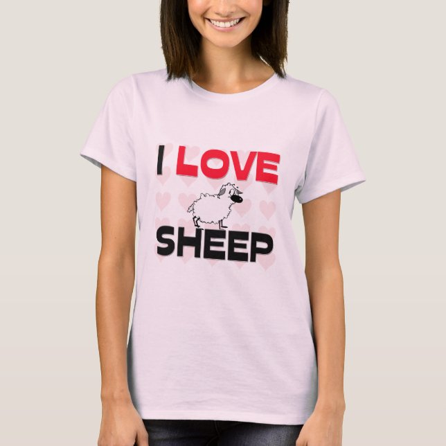 Camiseta Eu amo carneiros (Frente)