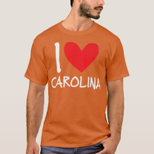 Camiseta Eu Amo Carolina Name Personalizado Mulher Bff H