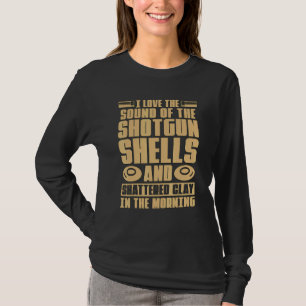 Camiseta Eu Amo Cartuchos De Espingarda E Tiro Ao Prato Cla