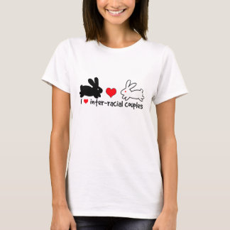 Camiseta Eu amo casais inter-raciais (a luz)
