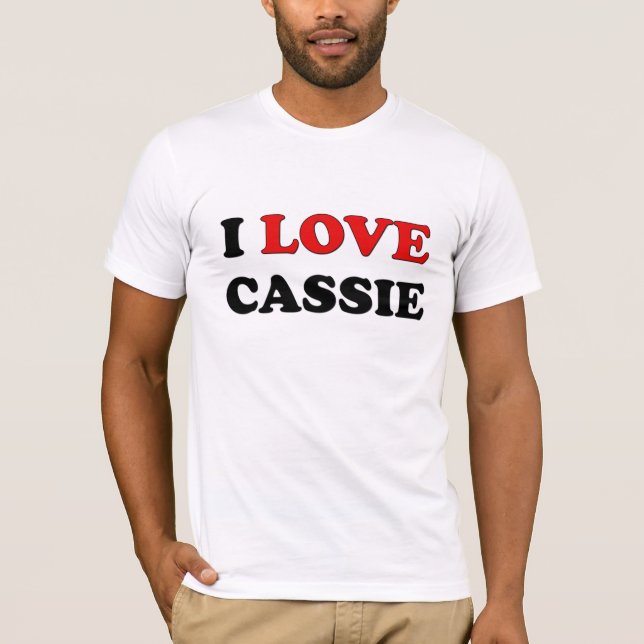 Camiseta Eu amo Cassie (Frente)