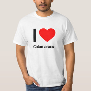 Camiseta eu amo catamarans
