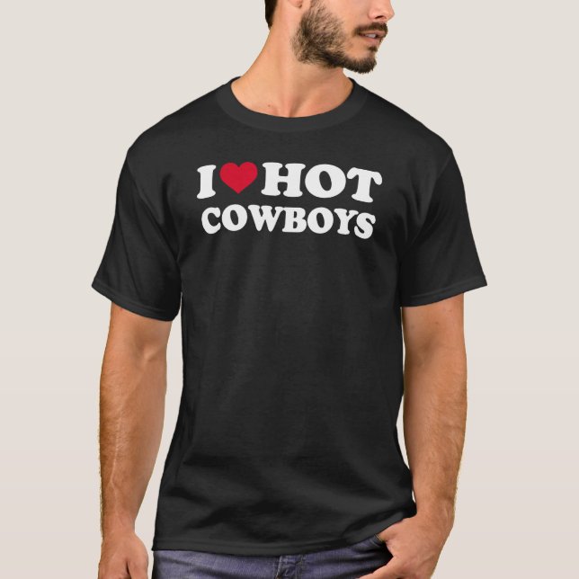 Camiseta Eu Amo Caubóis Gostosões (Frente)