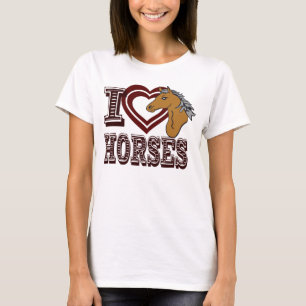 Camiseta Eu amo Cavalos