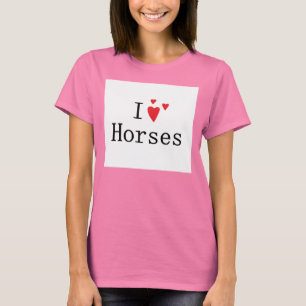 Camiseta Eu amo cavalos