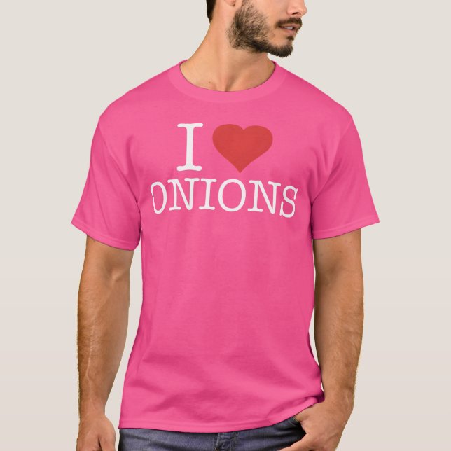Camiseta Eu Amo Cebolas (Frente)