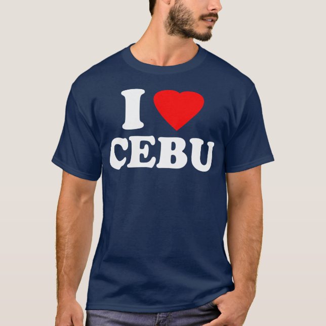 Camiseta Eu amo Cebu (Frente)