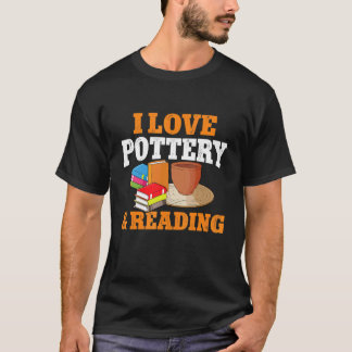 Camiseta Eu amo cerâmica e ler cat potter