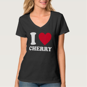 Camiseta Eu Amo Cereja Eu Adoro Fruta Cereja Baga Fantasia