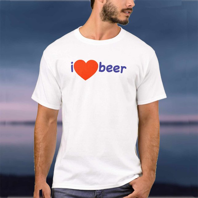 Camiseta Eu Amo Cerveja! (Criador carregado)