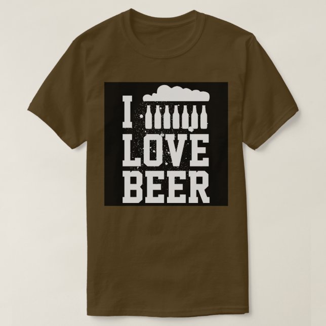 Camiseta Eu Amo Cerveja (Frente do Design)