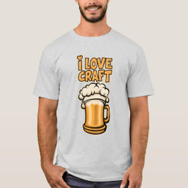 Camiseta Eu Amo Cerveja Artesanal